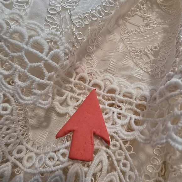 PatBo Aura Lace Flutter Midi Dress Sweetheart Sleeveless Back Zipper Size 10 - Picture 5 of 15